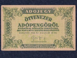 Adójegyek 50000 Adópengő bankjegy 1946 SORSZÁM NÉLKÜLI (id57944)