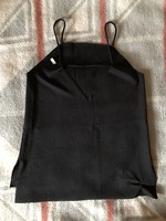 Pull & bear elegant black sleeveless women's top shirt blouse