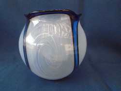 Francia országból származó, álomszép művészi üveg váza nagyon finoman megmunkált jelzett