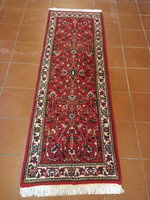210 x 72 cm kézi csomózású Indiai Kancipur futó szőnyeg eladó