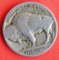 Amerikai buffalo 5 cent /indiános/ötvözet.