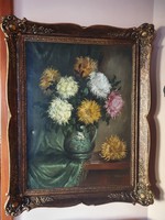 Béla Czene Jr., marked oil painting, canvas, 80x100 cm in a wonderful frame