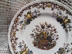 Royal tudor fruits & flowers in deep plate