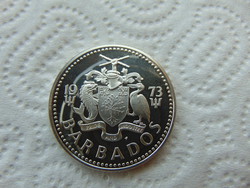 Barbados ezüst 5 dollár 1973 PP 32.10 gramm 800 as ezüst