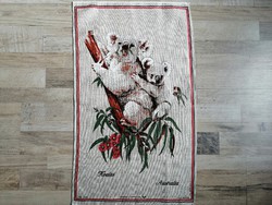 Koala mintás lenvászon konyhai törlő, konyharuha