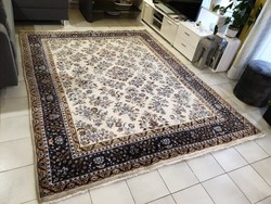 -50% Silk contour tabriz pattern nain 196x255 hand-knotted wool Persian rug vf_74