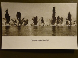 Exploding torpedoes i. World War German postcard