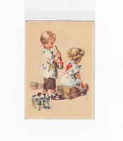 Üdvözlő képeslap gyerekek 1942