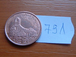 MAN SZIGETEK 1 PENNY 2001 (Ancient Keeills of Mann Ruins) #791