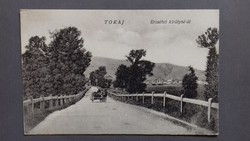 Tokaj, Erzsébet királyné út régi képeslapon - 1931