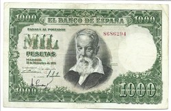 1000 peseta 1951 Spanyolország