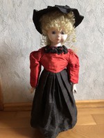 Porcelain / ceramic head doll (height-adjustable stand / can be planted in principle) - 1.