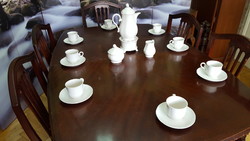 Elegant white villeroy & boch redoute weiss tea-coffee set for 8 people