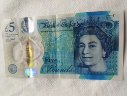Egyesült Királyság 5 font 2015 G