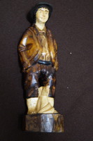 Wood - painted - sculpture.