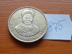 SWAZILAND SZVÁZIFÖLD 1 LILANGENI 1996 Mswati III, Sárgaréz #875