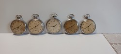 1, -Ft 5 working molnija pocket watches in one