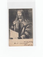 Üdvözlő képeslap Juristowski ezredes-hadbíró Levéltára Pozsony 1903 "Monarchiás hadbíró"