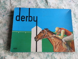 Derby - old racing board game - with instructions for use in German