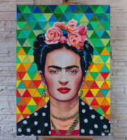 Lisztik Brigitta Mercédesz Festmény  Frida Kahlo Portré
