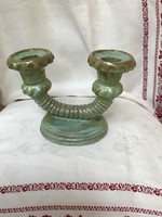 György colonial: ceramic candlestick, hand-signed