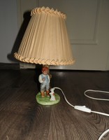 Régi kerámia lámpa figurális asztali lámpa