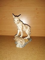 Biscuit porcelain lynx figure 16 cm high (po-3)