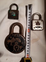 3pcs padlock without key