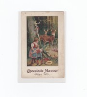 Nagyon szép Bécsi Chocolade Manner reklám képeslap postatiszta