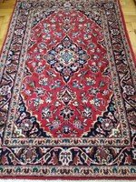 Flawless Iranian keshan hand-knotted rug