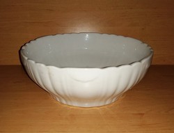 Cseh fehér porcelán pogácsás köretes tál  26,5 cm