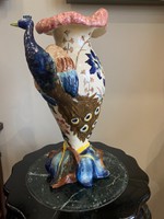 Fischer emil, peacock vase, ceramic
