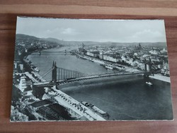 Budapest, Dunai Látkép az Ezsébet híddal, 1930