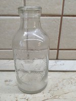 Retro embossed milk bottle, bottle for sale!