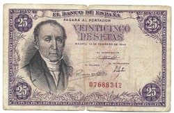 25 peseta 1946 Spanyolország