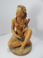 Very beautiful caring Joseph terracotta nude girl.