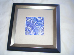 Fire enamel picture! Professional technology, in an elegant frame..