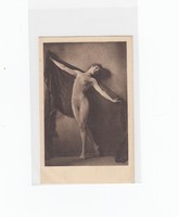 Üdvözlő képeslap postatiszta Erotikus művész AKT kép