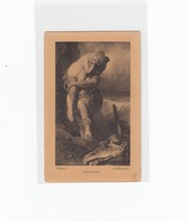 Üdvözlő képeslap postatiszta Erotikus művész "Androméda"