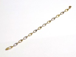 Yellow and white gold bracelet (zal-au105817)