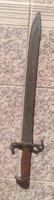 Bayonet, sword, spear, sawtooth. Rare special piece from the 1800s, pioneer sword
