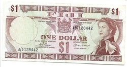 1 dollár 1974 Fiji Fidzsi szigetek Ritka