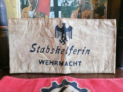 Nsdap Nazi, swastika stabshelferin wehrmacht armband