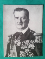 Vitéz Nagybányai Horthy Miklós régi postatiszta képeslap
