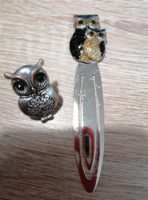 Owl bookmark with adjustable owl ring