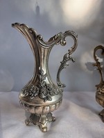 Beautifully crafted silver-plated tin decanter