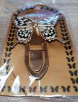 Új! Aranyozott Pillangós Könyvjelző