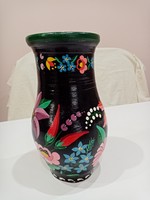Régi gyönyörű kalocsai köcsög váza