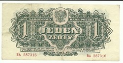 1 zloty zlotych 1944 VH. Lengyelország