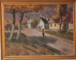 János Rozs: village street